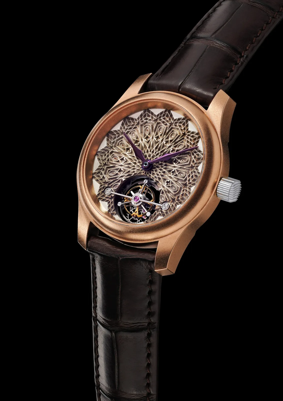 Arabic Mokume Gane Tourbillon
